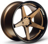 19x9.5 Ferrada FR3 Matte Bronze w/ Gloss Black Lip 5x120 20mm