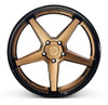 20x10.5 Ferrada FR3 Matte Bronze w/ Gloss Black Lip 5x115 20mm