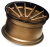 20x8.5 Ferrada FR4 Matte Bronze w/ Gloss Black Lip 5x112 40mm