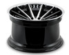 20x10.5 Ferrada FR4 Machine Black w/ Chrome Lip 5x4.5/114.3 25mm