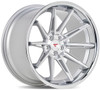 20x11.5 Ferrada CM2 Machined Silver w/ Chrome Lip 5x4.5/114.3 15mm