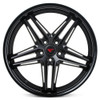 20x12 Ferrada CM1 Matte Black w/ Gloss Black Lip 5x120 0mm