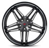 20x10 Ferrada CM1 Matte Graphite w/ Chrome Lip 5x4.5/114.3 40mm