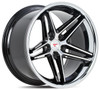 19x10.5 Ferrada CM1 Machine Black w/ Chrome Lip  5x120 25mm