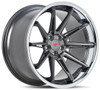 20x10 Ferrada CM2 Matte Graphite w/ Chrome Lip 5x115 13mm