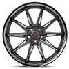 22x9.5 Ferrada CM2 Matte Graphite w/ Chrome Lip 5x120 20mm