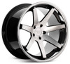 (Clearance - No Returns) 22x11 Ferrada FR1 Machine Black w/ Chrome Lip 5x112 20mm