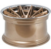 20x11 Ferrada CM2 Brushed Cobre w/ Chrome Lip 5x4.5/114.3 50mm