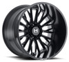 20X12 Hostile H114 Fury Asphalt (8 Lug) (* May Require Trimming) 8x6.5/165 -44mm