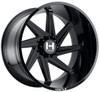 22x12 Hostile H119 Dagr Asphalt (* May Require Trimming) 6x135 -44mm