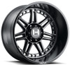 (Clearance - No Returns) 22x12 Hostile H124 Lunatic Asphalt (* May Require Trimming) 6x5.5/139.7 -44mm