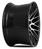 20x8.5 Savini Black Di Forza BM13 Gloss Black w/ Machined Face (Concave) (CUSTOM)
