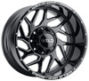 20x10 Weld Off-Road Fulcrum W117 Gloss Black Milled (Rotary Forged) 8x6.5/165 -18mm