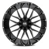 20x10 Hardrock Off-Road H700 Affliction Gloss Black Milled 8x180 -19mm