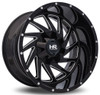 20x9 Hardrock Off-Road H704 Crusher Gloss Black Milled 8x170 0mm
