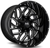 20x9 Hardrock Off-Road H707 Destroyer Gloss Black Milled  5x150 5x5.5/139.7 0mm