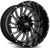 20x12 Hardrock Off-Road H708 Overdrive Gloss Black Milled (* May Require Trimming) 6x135 6x5.5/139.7 -51mm