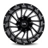22x10 Hardrock Off-Road H708 Overdrive Gloss Black Milled 8x6.5/165 -25mm