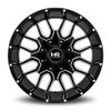 20x10 Hardrock Off-Road H709 Commander Gloss Black Milled 8x6.5/165 -19mm