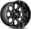 20x10 Hardrock Off-Road H711 Devastator Gloss Black Milled 8x6.5/165 -19mm