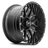 22x12 Hardrock Off-Road H500 Affliction Xposed Gloss Black Milled (* May Require Trimming) 6x135 -44mm