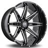 20x12 Hardrock Off-Road H502 Pain Killer Xposed Gloss Black Milled (* May Require Trimming) 8x170 -44mm