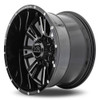 20x12 Hardrock Off-Road H503 Spine Xposed Gloss Black Milled (* May Require Trimming) 6x5.5/139.7 -44mm