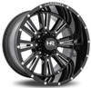 (Clearance - No Returns) 24x12 Hardrock Off-Road H503 Spine Xposed Gloss Black Milled (* May Require Trimming) 5x150 -44mm