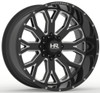 26x14 Hardrock Off-Road H504 Slammer Xposed Gloss Black Milled (* May Require Trimming) 8x180 -76mm