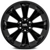 22x12 Hardrock Off-Road H506 Gloss Black Milled (* May Require Trimming) 6x135 -51mm