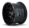 17x9 ION Alloy 141 Gloss Black w/ Milled Spokes 6x135 6x5.5/139.7 13mm