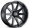 17x9 ION Alloy 143 Matte Black  8x170 18mm