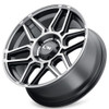 20x9 ION Alloy 146 Matte Black w/ Machined Dart Tint 8x6.5/165 0mm