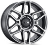 20x10 ION Alloy 146 Matte Black w/ Machined Dart Tint 8x6.5/165 -19mm