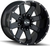 20x9 ION Alloy 141 Satin Black 6x120 6x5.5/139.7 18mm