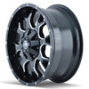20x9 Mayhem Warrior 8015M Gloss Black w/ Milled Spokes 6x135 6x5.5/139.7 -8mm