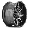 20x9 Mayhem Rampage 8090M Gloss Black w/ Milled Spokes 8x180 18mm