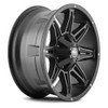 17x9 Mayhem Rampage 8090MB Matte Black  5x4.5/114.3 5x5/127 18mm