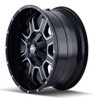 20x10 Mayhem Fierce 8103M Gloss Black w/ Milled Spokes 5x5/127 5x5.5/139.7 -19mm