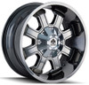 (Clearance - No Returns) 22x12 Mayhem Fierce 8103C Chrome (* May Require Trimming) 8x6.5/165 8x170 -44mm
