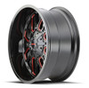 20x9 Mayhem Cogent 8107BTR Gloss Black w/ Prism Red 6x135 6x5.5/139.7 0mm