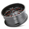 20x9 Mayhem Cogent 8107BTR Gloss Black w/ Prism Red 5x5.5/139.7 5x150 0mm