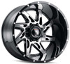 (Clearance - No Returns) 22x14 American Truxx AT183 Spyder Gloss Black Machined (* May Require Trimming) 6x135 -76mm