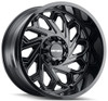 20x10 Mayhem Essex 8112BM Gloss Black w/ Milled Spokes 8x170 -19mm
