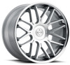 20x9 Blaque Diamond BD-27 Silver Machined Face w/ Chrome Stainless Steel Lip (CUSTOM)
