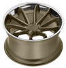 22x9 Blaque Diamond BD-23 Bronze w/ Chrome Stainless Steel Lip (CUSTOM)