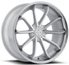 20x10 Blaque Diamond BD-23 Gloss Silver w/ Chrome Stainless Steel Lip (CUSTOM)