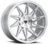 20x10 Blaque Diamond BD-F20 Brushed Silver (Deep Concave) (Flow Forged) (True Directional) (Left) (CUSTOM)