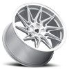 20x11 Blaque Diamond BD-F20 Brushed Silver (Super Deep Concave) (Flow Forged) (True Directional) (Right) (CUSTOM)