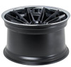 20x8.5 Ferrada CM2 Matte Black w/ Chrome Lip 5x130 40mm (CUSTOM) 